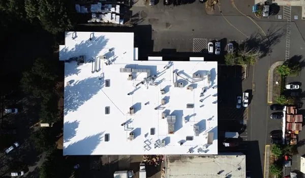 Professional spray foam roofing project with superior insulation and energy efficiency benefits